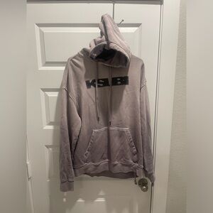 Ksubi Designer biggie purple sun faded Hoodie size Medium EUC